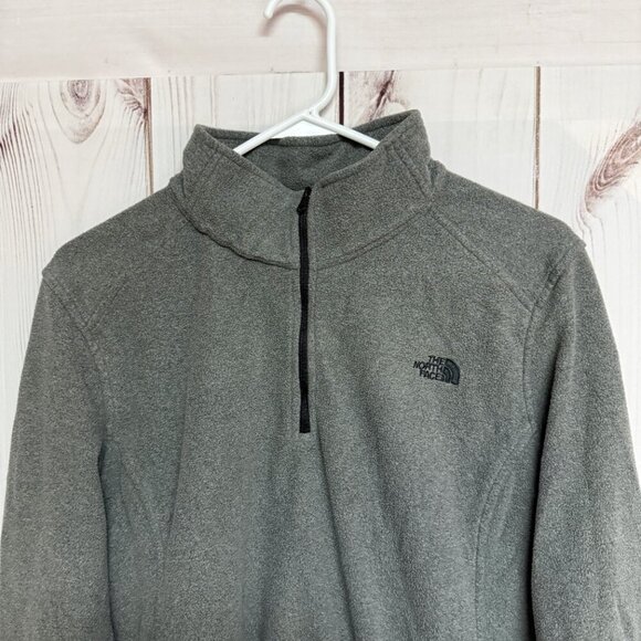 The North Face 1/4-Zip Fleece Women’s XXL Charcoal Gray EUC - Picture 2 of 9